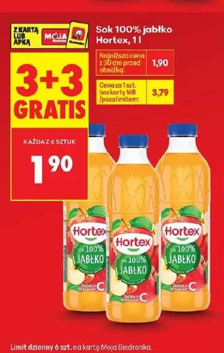 Sok 100% jabłko Hortex