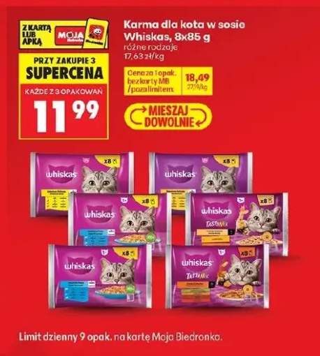 Karma dla kota w sosie Whiskas 8-pak 85g