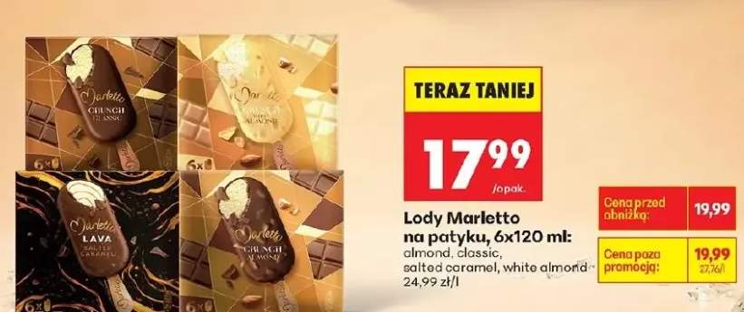 Lody na patyku classic Marletto 6-pak 120ml