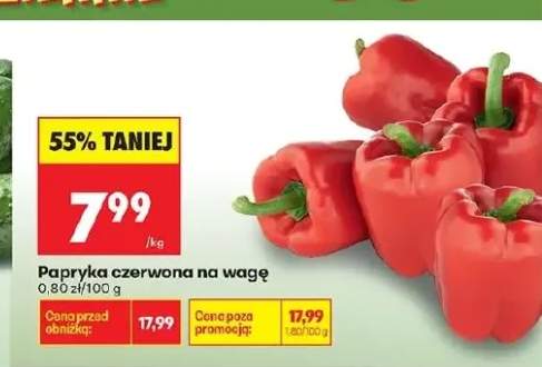 Papryka czerwona na wagę