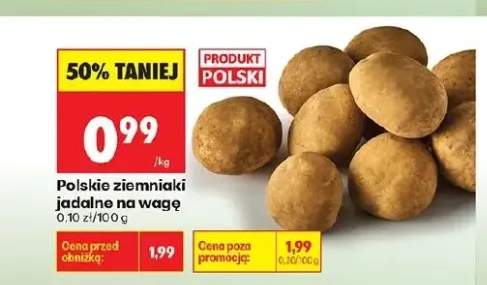 Polskie ziemniaki jadalne na wagę