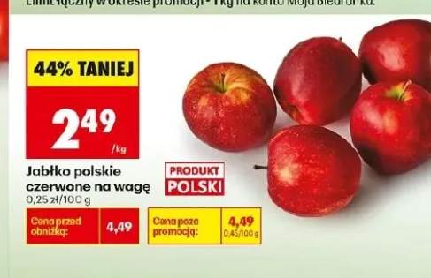 Jabłko czerwone polskie