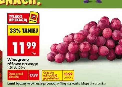 Winogrono różowe