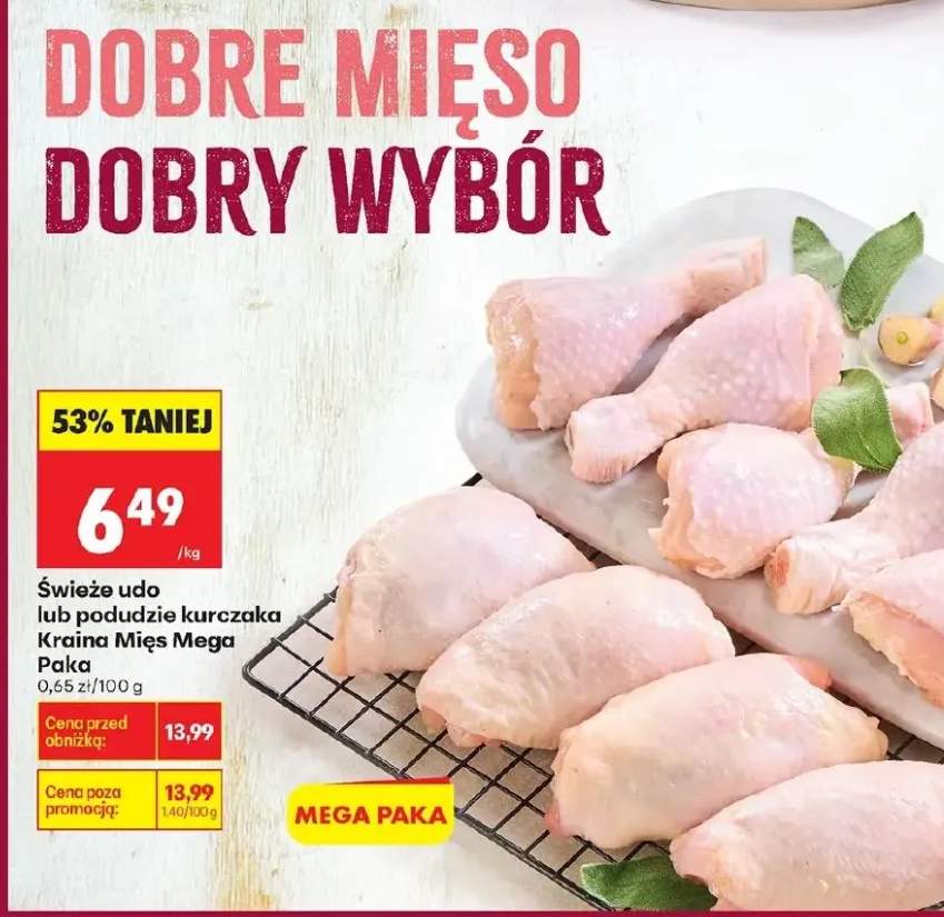 Świeże podudzie kurczaka Kraina Mięs Mega Paka