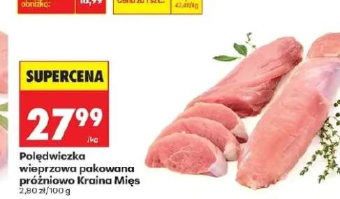 Polędwiczka wieprzowa pakowana próżniowo Kraina Mięs