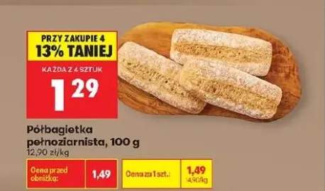 Półbagietka pełnoziarnista
