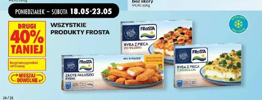 Złote paluszki rybne Frosta