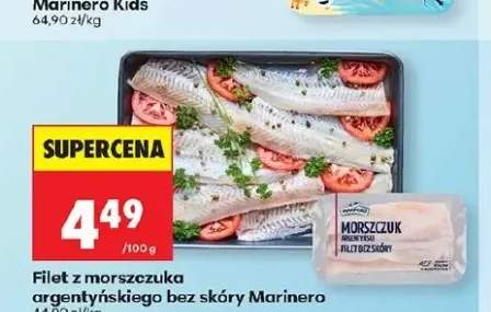 Filet z morszczuka argentyńskiego bez skóry Marinero