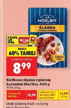 Kiełbasa śląska z piersią kurczaka Morliny