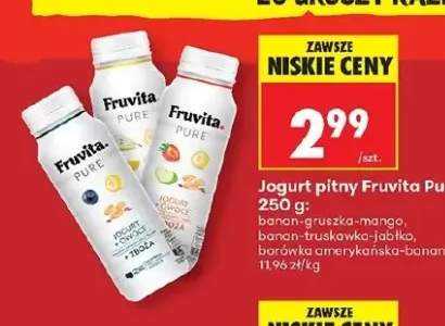 Jogurt pitny Fruvita Pure banan-gruszka-mango