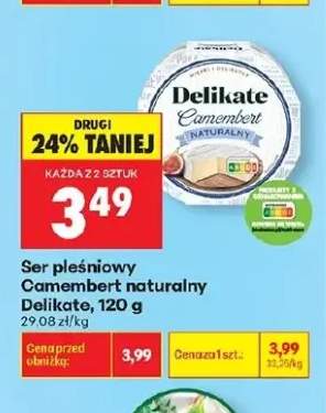 Ser pleśniowy Camembert naturalny Delikate
