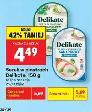 Serek w plastrach Delikate