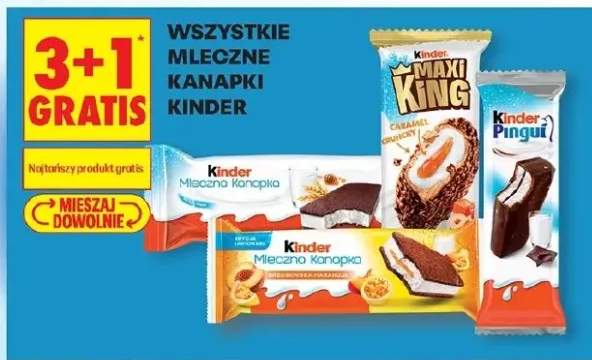 Mleczna Kanapka Kinder brzoskwinia marakuja