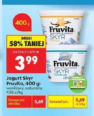 Jogurt Skyr Fruvita waniliowy
