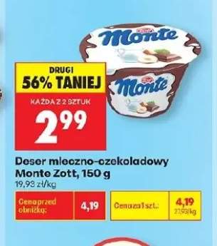Deser mleczno-czekoladowy Monte Zott
