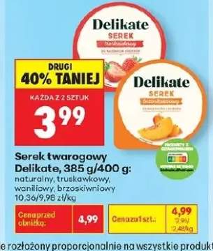 Serek twarogowy Delikate naturalny