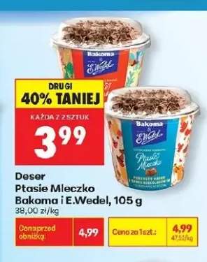 Deser Ptasie Mleczko Bakoma i E.Wedel