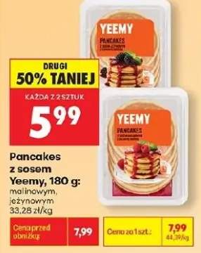 Pancakes z sosem malinowym Yeemy