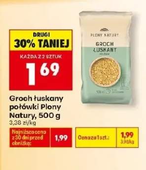 Groch łuskany połówki Plony Natury