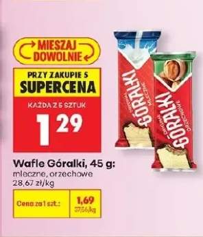 Wafle Góralki mleczne