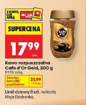 Kawa rozpuszczalna Cafe d'Or Gold