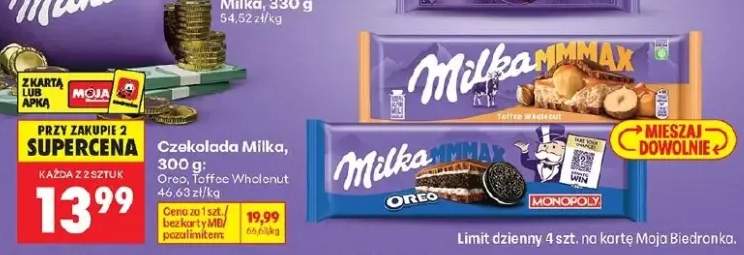 Czekolada Milka MMMAX Oreo