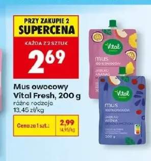 Mus owocowy Vital Fresh