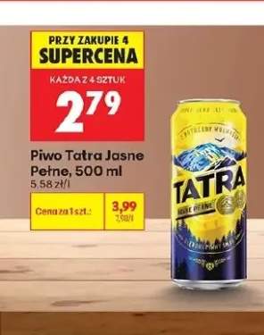 Piwo Tatra Jasne Pełne