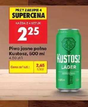 Piwo jasne pełne Kustosz