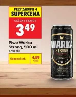Piwo Warka Strong