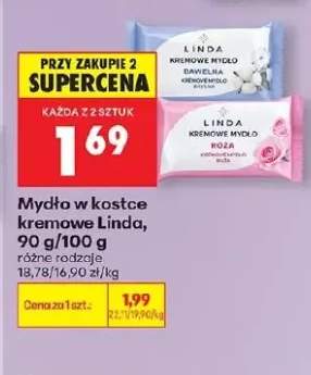 Mydło w kostce kremowe Linda Bawełna