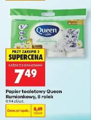 Papier toaletowy Queen Rumiankowy