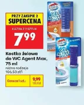 Kostka żelowa do WC Agent Max