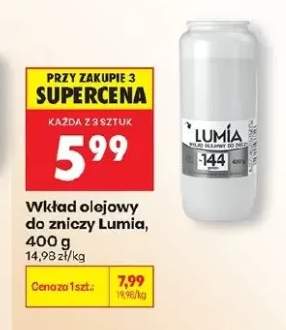 Wkład olejowy do zniczy Lumia