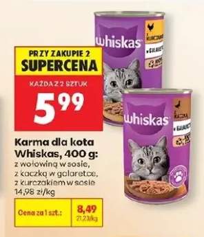 Karma dla kota Whiskas z kaczką w galaretce