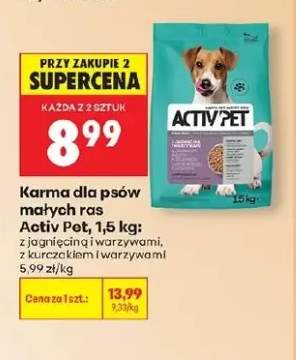 Karma dla psów małych ras Activ Pet z kurczakiem i warzywami