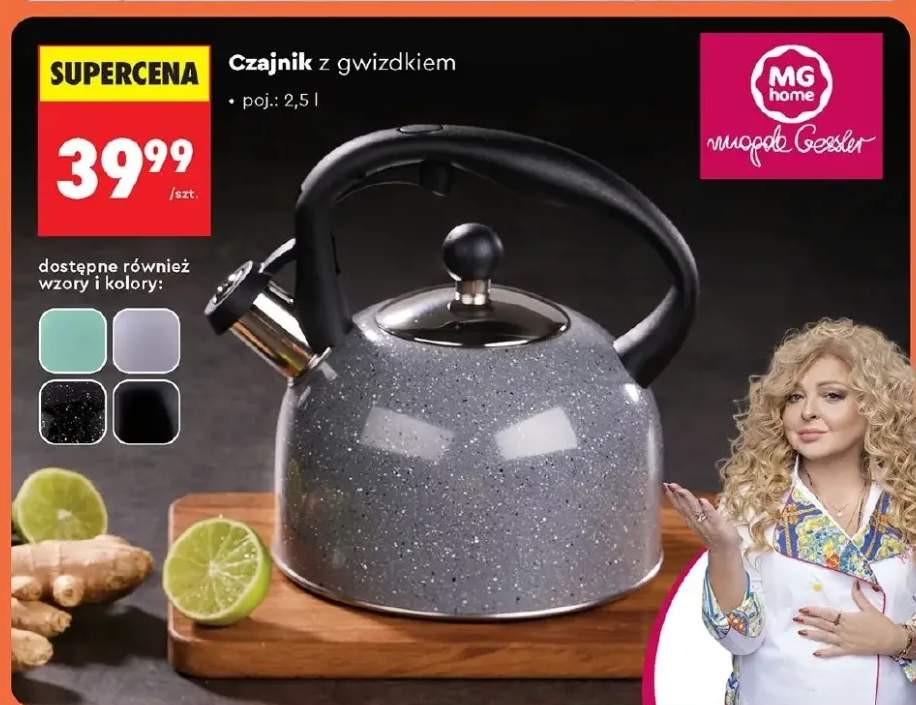 Czajnik z gwizdkiem MG home 2,5l