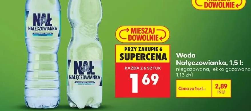 Woda lekko gazowana Nałęczowianka