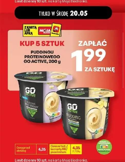 Pudding proteinowy Go Active