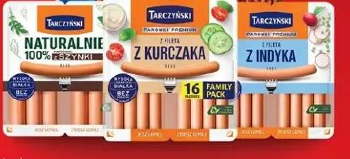 Parówki Premium z fileta z indyka Tarczyński