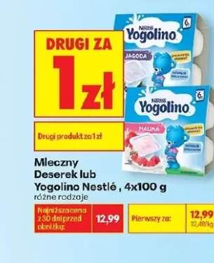 Mleczny Deserek Yogolino Nestlé Jagoda 4-pak 100g