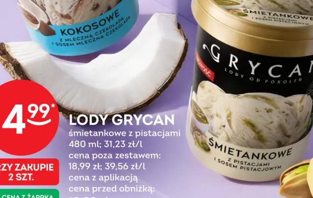 lody śmietankowe