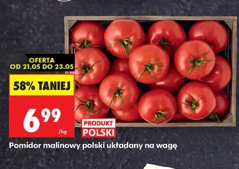 Pomidor malinowy polski układany na wagę