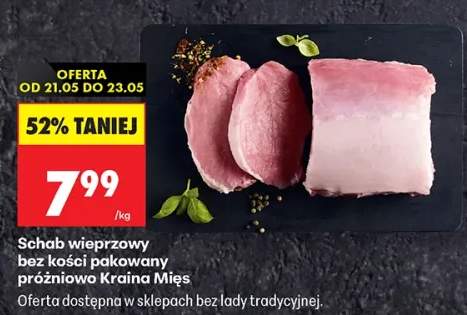 Schab wieprzowy bez kości pakowany próżniowo Kraina Mięs