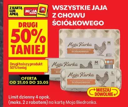 Jaja z chowu ściółkowego Moja Kurka