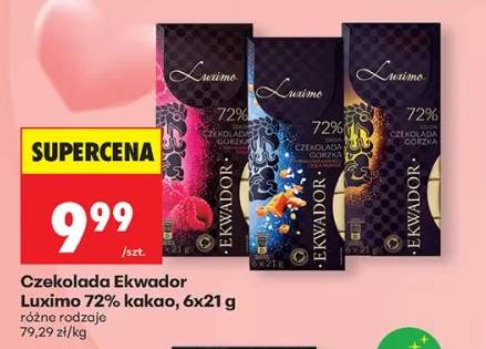 Czekolada Ekwador Luximo 72% kakao 6-pak 21g