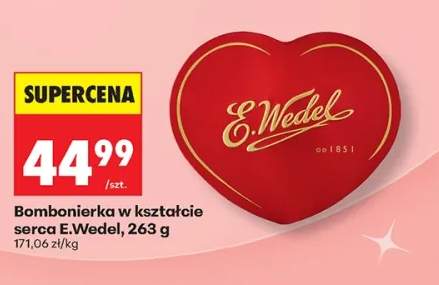 Bombonierka w kształcie serca E.Wedel 263g