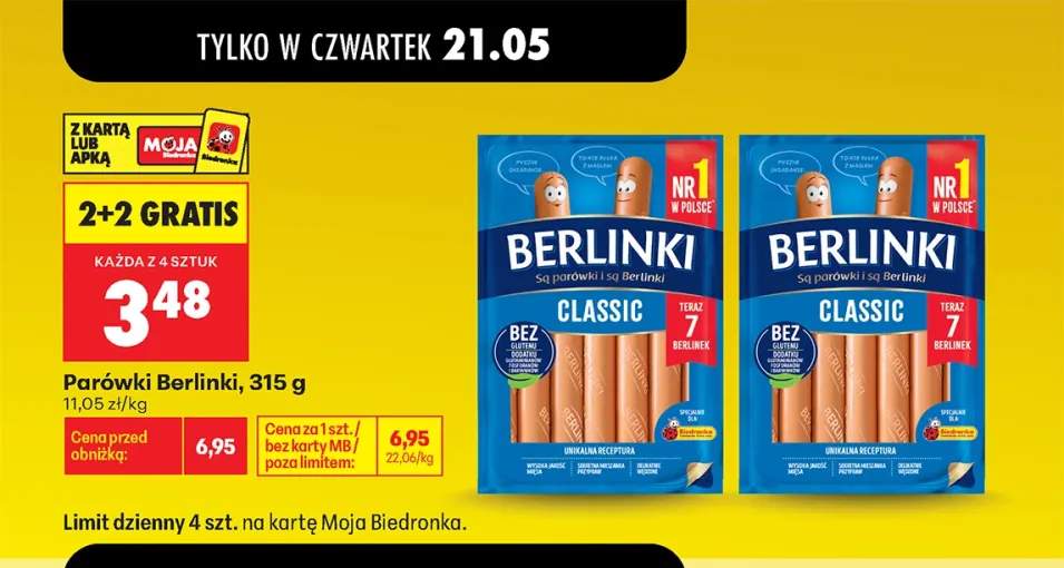 Parówki Berlinki Classic