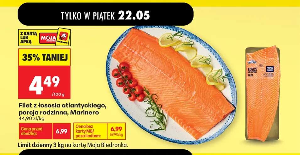 Filet z łososia atlantyckiego porcja rodzinna Marinero