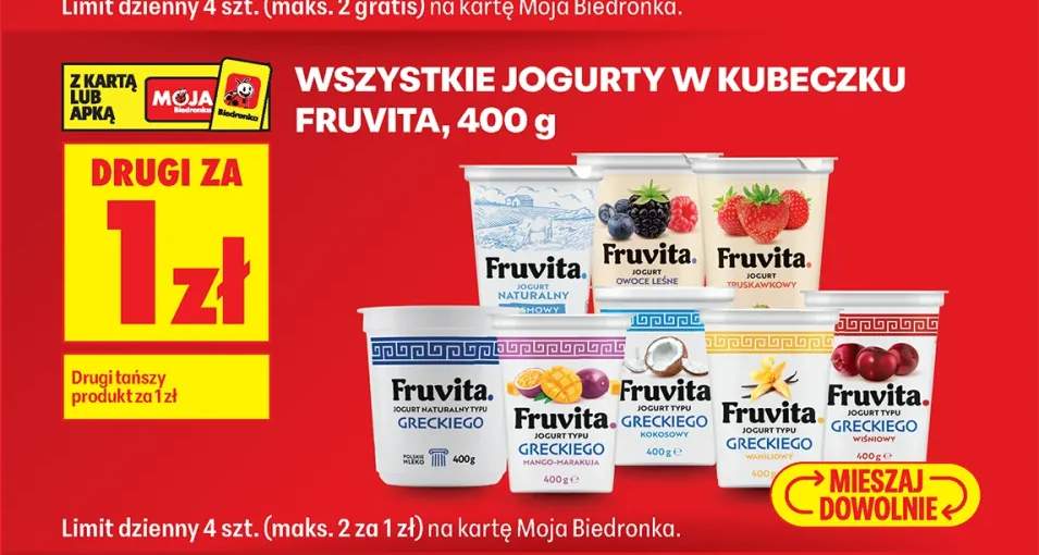 Jogurt typu greckiego waniliowy Fruvita